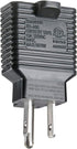 NEMA 5-15P to 5-15/20R Adapter, 15 Amp Household Plug to 20 Amp T-Blade Female Adapter