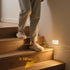 Closet Motion Sensor Night Light Indoor, Rechargeable LED Stair Lights, Warm White Stick-On Wireless Lights, Battery