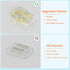 8mm Connectors Kit for 2-Pin COB LED Strip, 12pcs Gapless L-Shaped/Corner Solderless Extension Connectors for DIY