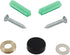 20 PCS Matte Black Screw Covers Caps, Solid Brass Decorative Mirror Screws Fasteners, with Box, 3/5" Diameter