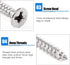 Glarks 20 Sets 40mm/1.6inch Stainless Steel Flat Brace Brackets with 40pcs Self Tapping Screws Set for Repair Fixing
