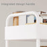 D-GROEE 3/4 Tier Rolling Cart with Drawer, Movable Metal Utility Cart on Wheels, Easy Assembly Multifunctional Storage