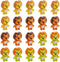 Totority 20pcs Little Lion Mini Erasers, Cute Animal Erasers for Kids, Portable Pencil Erasers