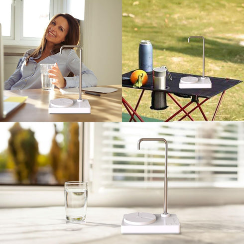 Desk Water Dispenser- Intelligent Desktop Water Bottle, Automatic Water Pump for Universal Bottle Water Dispenser USB