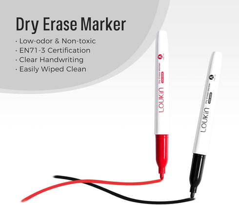 loukin All-in-One Magnetic Dry Erase Eraser, Patent Whiteboard Eraser with Cleaner, Ideal for Classroom and Office