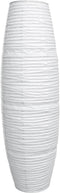 Kisangel Paper Floor Lamp Shade Replacement, Modern Tall Paper Lampshade for Living