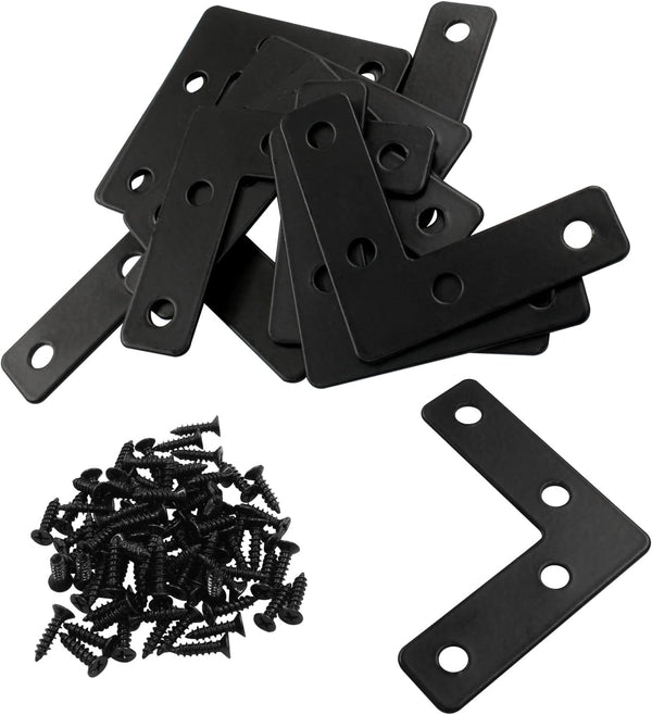 Bivethoi 20 Pcs L Shape Flat Mending Plates, 50 x 50mm (2" x