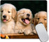 Cute Dogs Mouse Pad, Golden Retriever Puppies Non-Slip Rubber Gaming Mousepad for Computers & Laptops