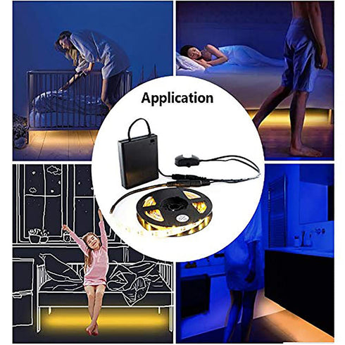 RGBZONE Mini PIR Infrared Motion Sensor Detector Switch, 5A for LED Strip Light, Female Male DC Power Connector