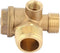 Check Valve for Air Compressor, 3-Port Brass Male Threaded Check Valve, Tube Connector Tool