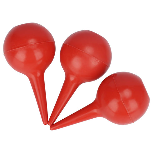 stonylab 30 ml Red Rubber Dust Balls, 3-Pack Air Blower Pump Lab Supply for Fluid Extraction Duster Cleaning Tool