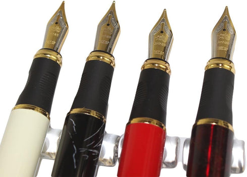 Gullor 4 PCS Fountain Pen Set in 4 Bright Colors with Pen Pouch