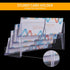 Clear Plastic Business Card Holder, 8 Pocket Acrylic Organizer for Desk, 4 Tier Business Cards Display for Office