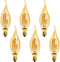 6-Pack E14 4W C35 Dimmable LED Filament Bulb, 2200K Warm White 400LM