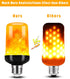Hompavo Upgraded LED Flame Light Bulbs, 4 Modes Flickering, E26/E27 Flame Bulb for Halloween Christmas Party, 2 Pack