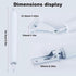 RGYBAO 1 Set Adjustable Pneumatic Door Shutter with Smooth Closing Speed Control Door Closures for Storms & Screen Door