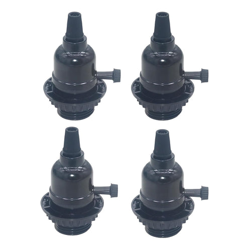 E26 Lamp Socket: Threaded Lamp Socket Replacement with ON/Off Switch Medium Base