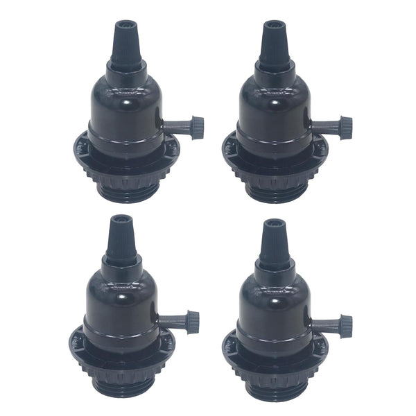 E26 Lamp Socket: Threaded Lamp Socket Replacement with ON/Off Switch Medium Base