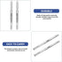 2pcs 17mm 246mm Wide Miniature Drawer Slide Rail, Steel Ball Bearing Cabinet Slide, Dual-Direction Furniture Rail