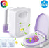 ZEZHOU 2 Pack Toilet Light - 16 Color LED Motion Activated Bathroom Night Light, Unique Gadgets