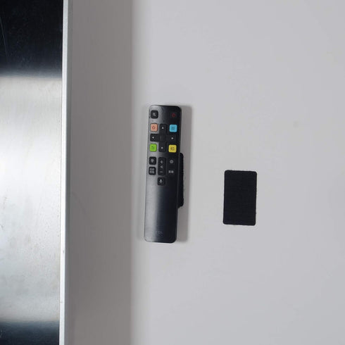 Two Sided Sticky Back Fastener, 1.5 x 2.4 Inch 16 Sets, Black Hanging Strips with Adhesive Mounting Tape