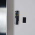 Two Sided Sticky Back Fastener, 1.5 x 2.4 Inch 16 Sets, Black Hanging Strips with Adhesive Mounting Tape