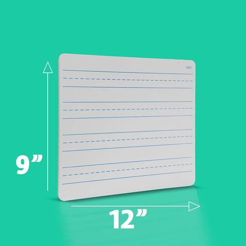 Flipside 9 x 12 Handwriting Dry Erase Board - Class Pack, 12 Bulk, Assorted