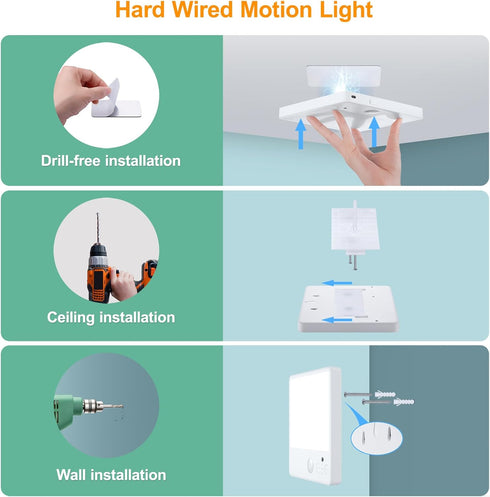 Closet 8W 7000mAh Remote,3 Dimmable, Karjoefar Motion Sensor Light, Rechargeable Ceiling Light with Color Temperatures