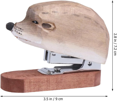 Mini Stapler with Staples, Small Cute Stapler for Desk, Hedgehog Animal Supplies for Student or Office Use