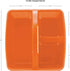 Teacher Created Resources Orange Portable Plastic Storage Caddy 6-Pack, 3 Compartment for Classrooms and Office