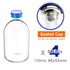 Sterile Empty Vials with Self Healing Injection Port and Aluminum Plastic Cap,Sterile Package (100ml Clear 4PCS)