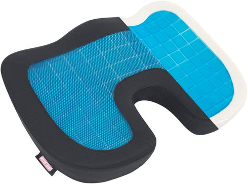 Motor Trend Cooling Car Seat Cushion with Memory Foam, Made with Orthopedic Gel for Maximum Coccyx Comfort & Back Pain