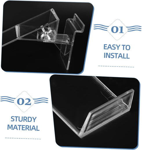 2pcs Zerodeko Plastic Shoe Rack Holder Retail Shoe Display Floating Shelves for Riser Display Stand