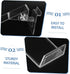 2pcs Zerodeko Plastic Shoe Rack Holder Retail Shoe Display Floating Shelves for Riser Display Stand