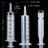 60ml Pack 15 Syringe for Liquid, Syringe Without Needle for Pet Feeding, Liquid Measurement, Individually Wrapped