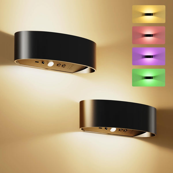 Motion Sensor Wall Light, 5000mAh Rechargeable Battery Operated Motion Sensor Light Indoor