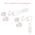 5Pcs M12 4 Pin Female Connector, Field Assembly Wireable Adapter 12mm IP67 Waterproof Straight Sensor A Code Unshielded