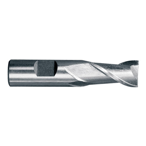HHIP 5801-0501 1/2" x 1/2" 2 Flute High Speed Steel Center Cut Single End End Mill