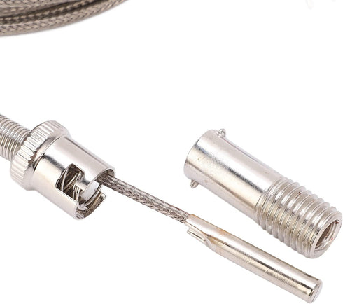 K Type Thermocouple Probe, Shielded Wire Probe for Industrial Temperature Sensing (5m)