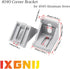 10Set 4040 Corner Bracket Connector Set for Silver 4040 Aluminum Extrusion Accessories