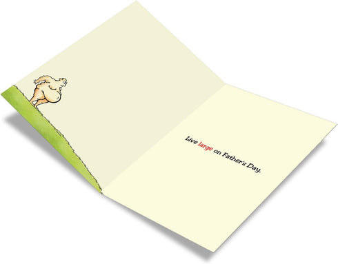 NobleWorks 1 Funny Father's Day Card for Dad, Pa, Pop, Daddy, with Envelope - Humor Greeting Card