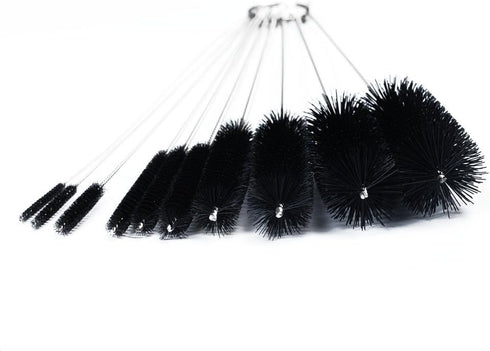 DXG Cleaning Brushes, 8.2 Inch Nylon Tube Brush Set, 10 Pieces for Drinking Straws, Glasses, Keyboards
