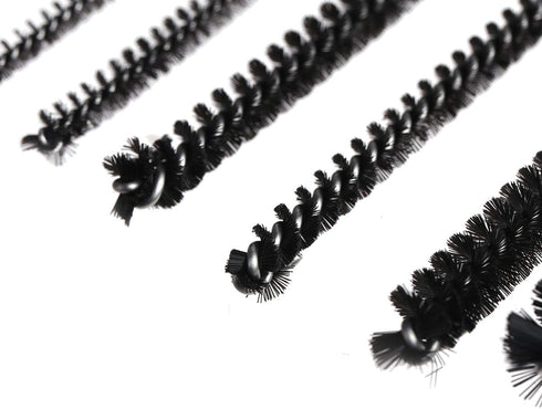 CCINEE 10pcs Pipe Cleaner Brush, Natural & Synthetic Bristles for Cleaning Bottles, Tubes, Jars, and Narrow Containers