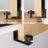 ZEKOO 2 PCS Adjustable Sliding Barn Door Floor Guide, 8 Setup Options, Flush Flat Bottom Design