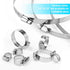 LOKMAN 20 Pack Stainless Steel Hose Clamp, Adjustable 3/8'' - 5/8'' for Plumbing and Automotive