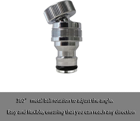 Dishwasher Snap Coupling Adapter - Quick Connection for Shower Hose, Garden Hose, Sink to Hose Adapter