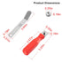 A308 Offset Valve Tappet Gauge Set, 11-Blades Feeler Gauge with Two Handles (0.004" to 0.014") for Precision Measurement