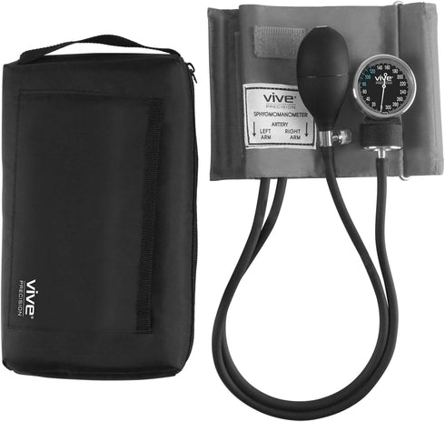 Manual Blood Pressure Cuff - Aneroid Sphygmomanometer with Case for Adults, One Hand, Upper Arm Cuff Machine