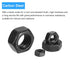 Hex Nuts (#10-32) 20Pcs, Carbon Steel Fine Thread Black Oxide Hardware for DIY Home Repair