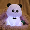 Myzztek Panda Lamp for Kids Room, Pat Control Panda Light for Breastfeeding, Silicone